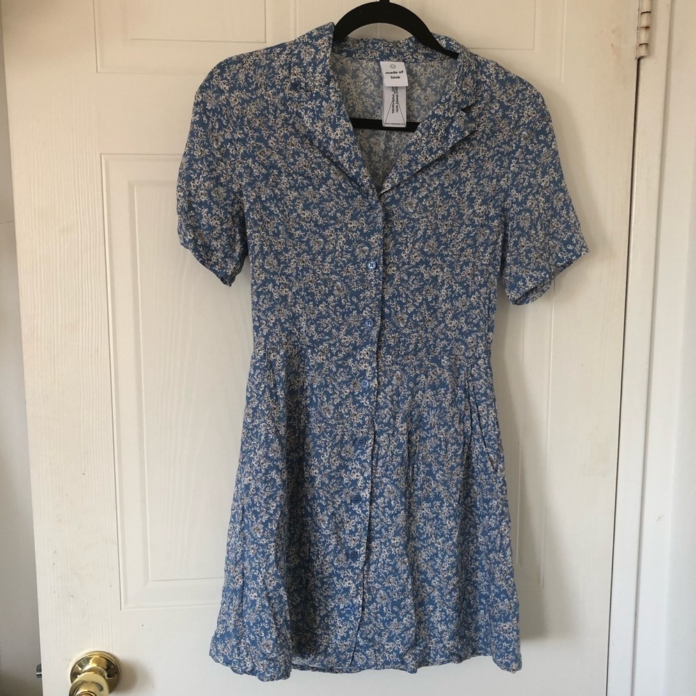 StyleNanda Floral Button-down Dress
